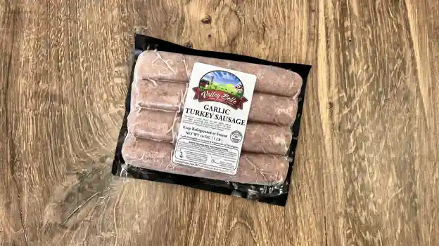 Turkey Sausage: Garlic